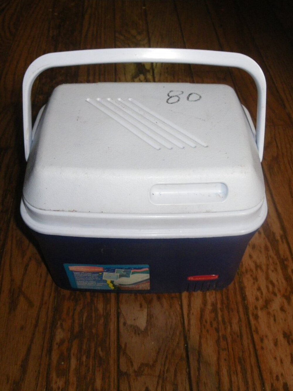 Vintage Rubbermaid Mini Personal Cooler Rigid Model 1826 Made in USA 6-Pack